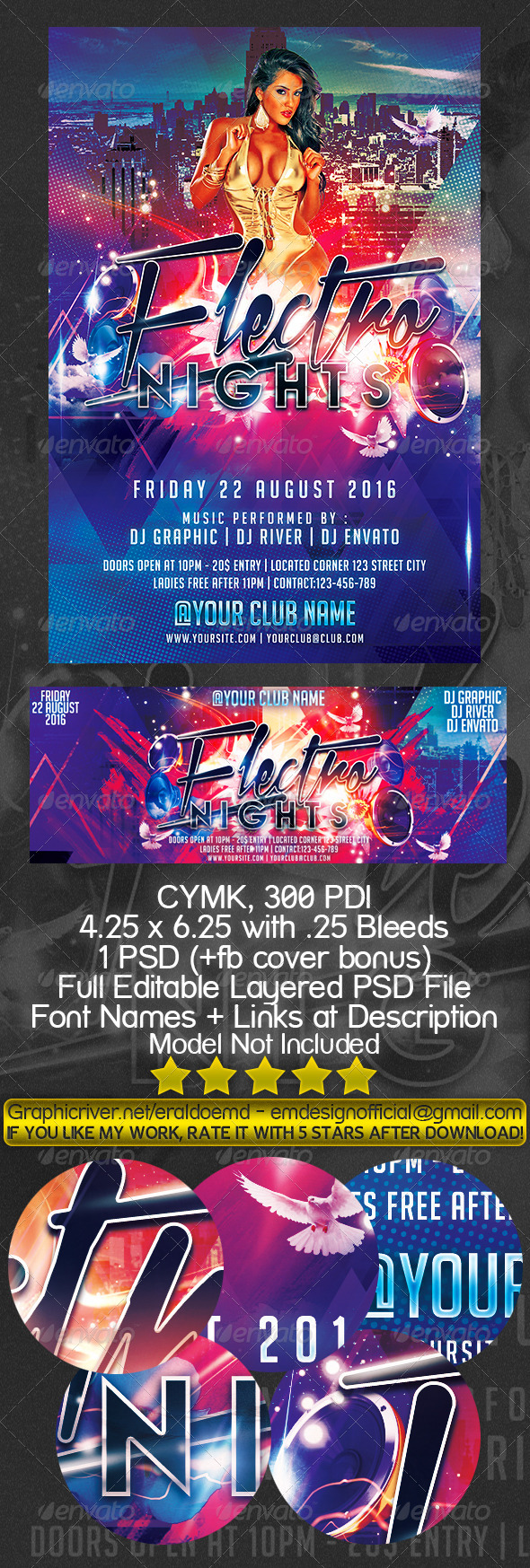 GraphicRiver Electro Night s Party Flyer 8625815 GraphicRiver Electro Night s Party Flyer 8625815