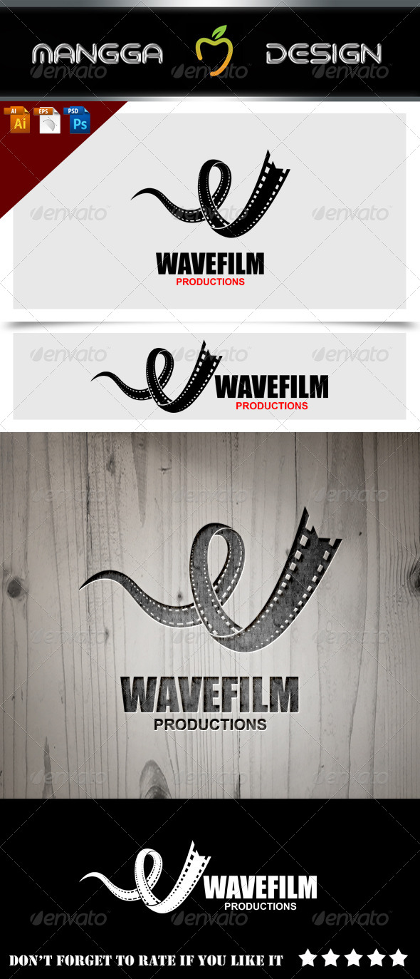 GraphicRiver Wave Film Logo 8626078 GraphicRiver Wave Film Logo 8626078