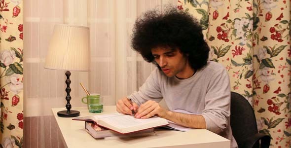 Man Studying On The Book 1 Man Studying On The Book 1