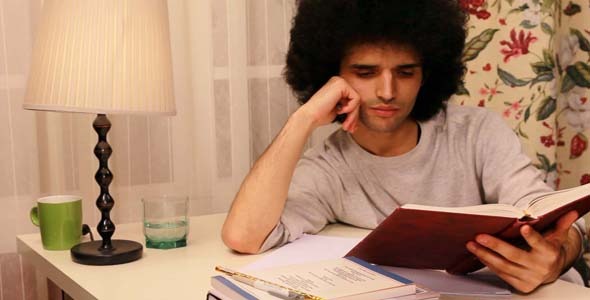 Man Studying On The Book 4 Man Studying On The Book 4