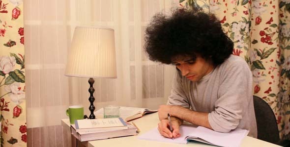 Man Studying On The Book 5 Man Studying On The Book 5