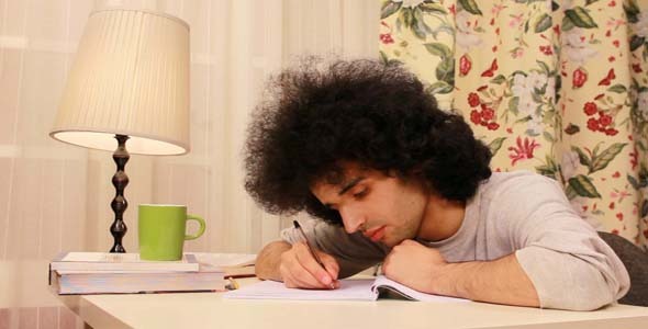 Man Studying On The Book 8 Man Studying On The Book 8