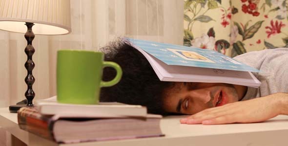 Man Studying On The Book Man Studying On The Book