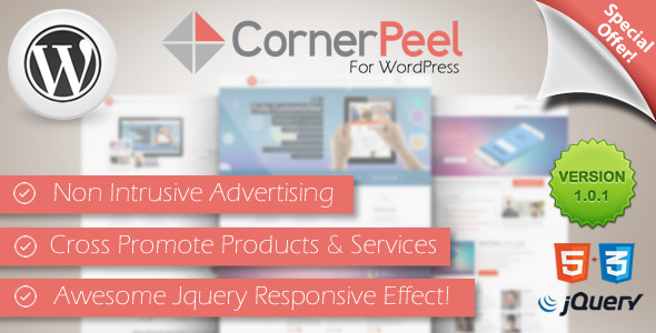 WordPress Corner Peel Plugin - CodeCanyon Item for Sale