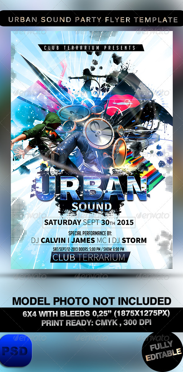 Urban Sound Party Flyer Template