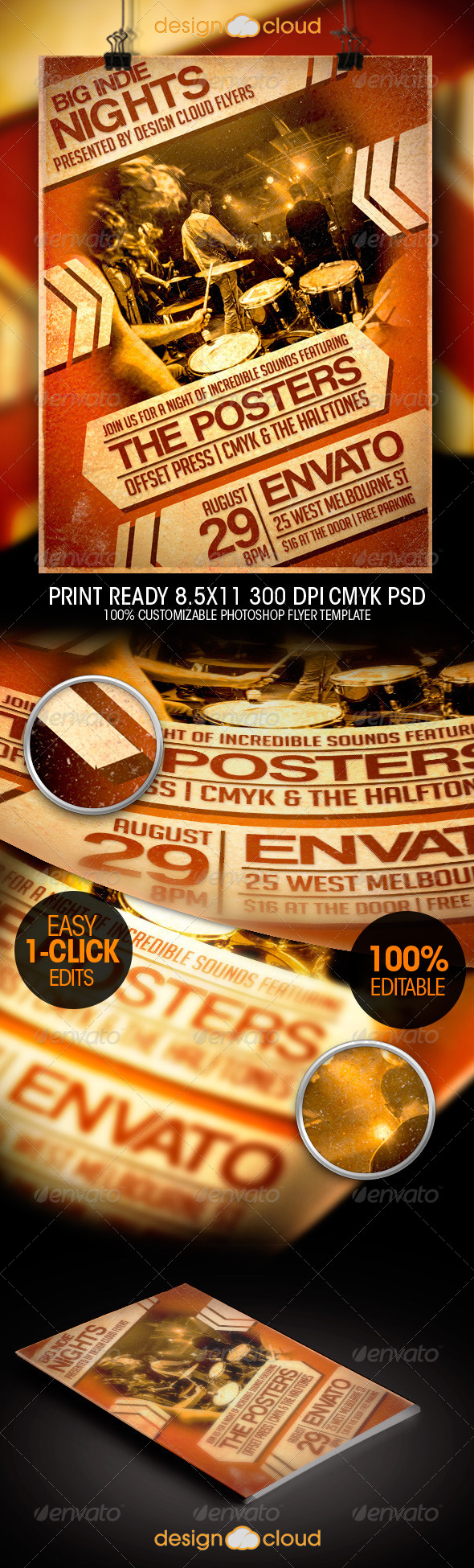 GraphicRiver Big Indie Nights Poster & Flyer Template 8628779 GraphicRiver Big Indie Nights Poster & Flyer Template 8628779