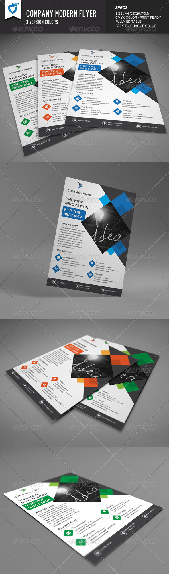 GraphicRiver Company Modern Flyer 8628980 GraphicRiver Company Modern Flyer 8628980
