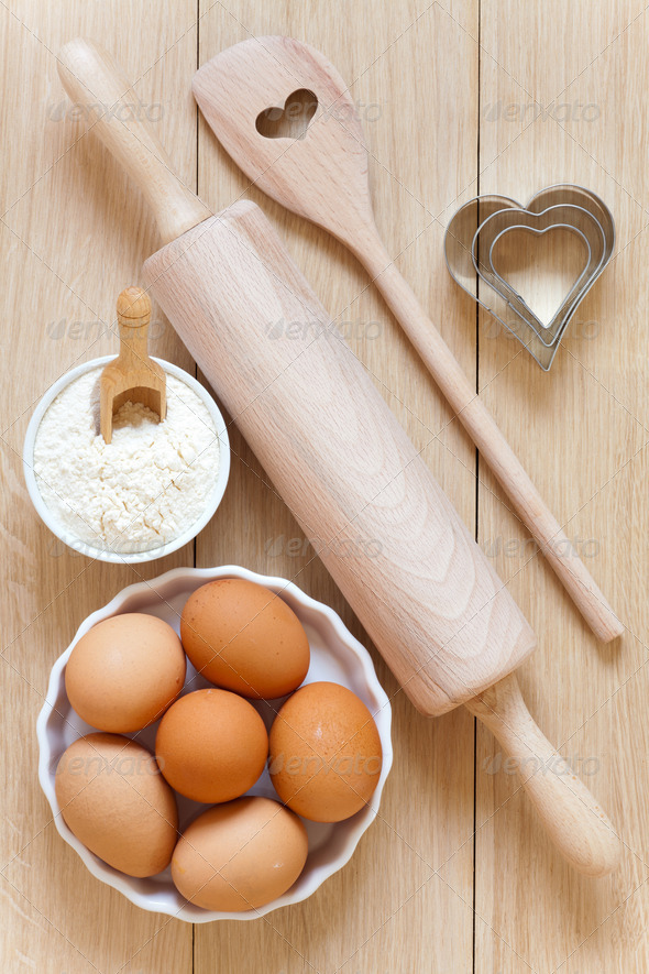 Baking utensils made of wood