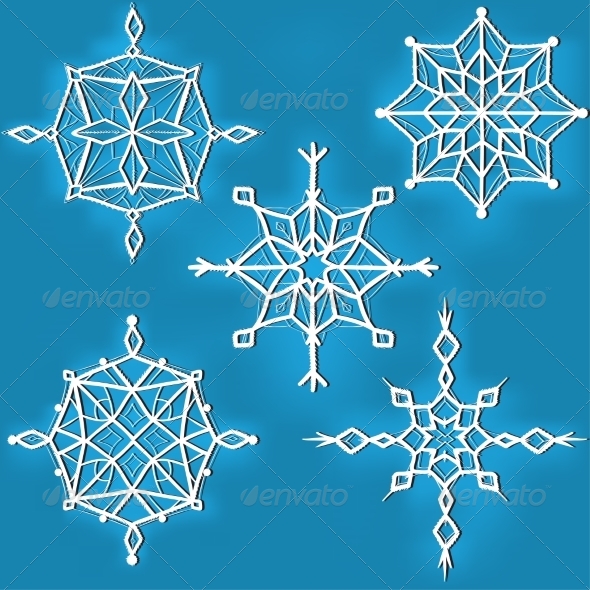 GraphicRiver Set of Ornate Snowflakes 8630941 GraphicRiver Set of Ornate Snowflakes 8630941
