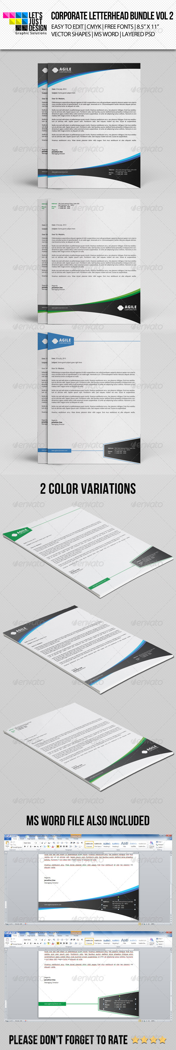 GraphicRiver Corporate Letterhead Bundle Vol 2 8631526 GraphicRiver Corporate Letterhead Bundle Vol 2 8631526