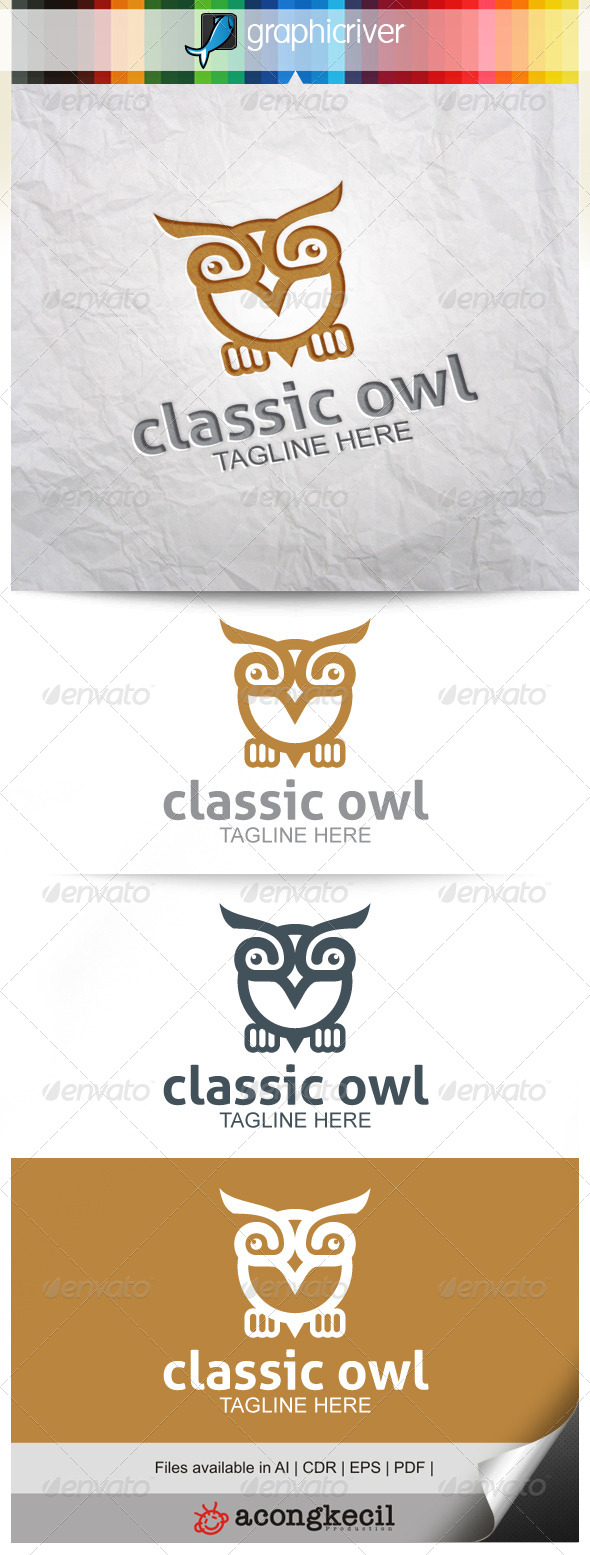 GraphicRiver Classic Owl 8631753 GraphicRiver Classic Owl 8631753