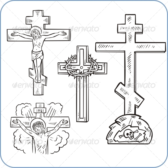 GraphicRiver Cross and Crucifix 8631815 GraphicRiver Cross and Crucifix 8631815