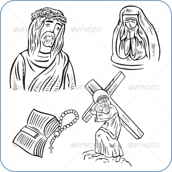 GraphicRiver Jesus Christ and Bible 8631823 GraphicRiver Jesus Christ and Bible 8631823