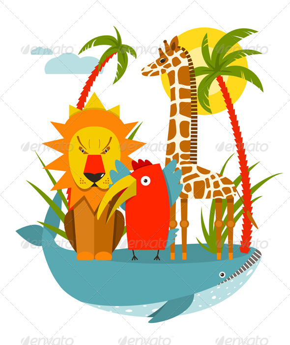 GraphicRiver African Animals 8632435 GraphicRiver African Animals 8632435