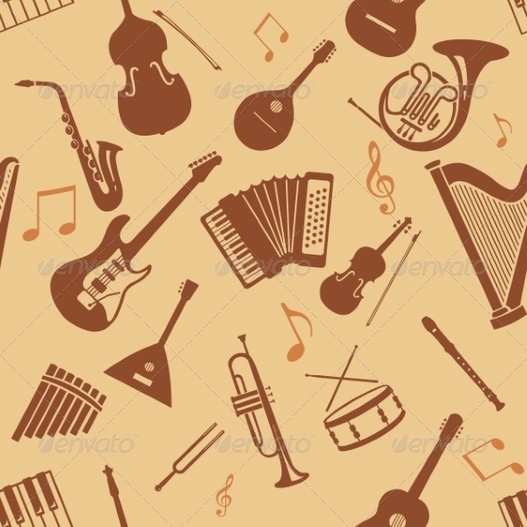 GraphicRiver Seamless Pattern of Musical Instruments 8632438 GraphicRiver Seamless Pattern of Musical Instruments 8632438