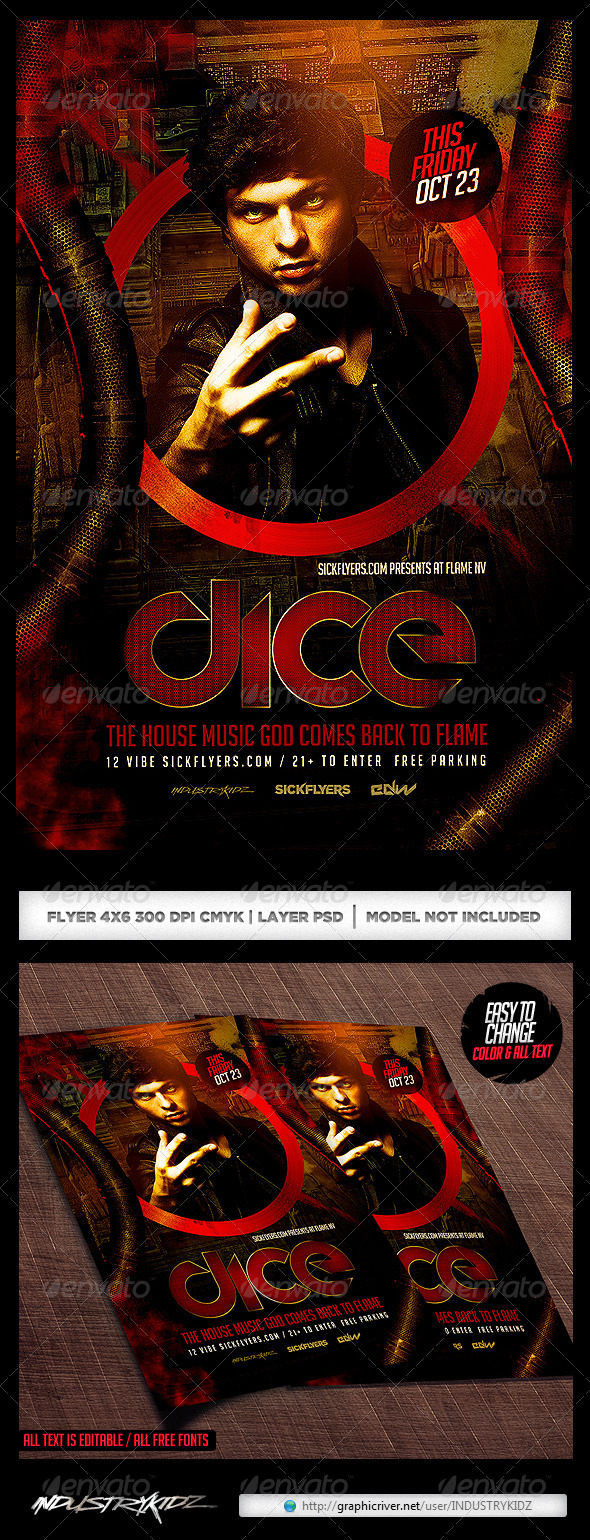 GraphicRiver Electro Night Flyer Template PSD 8632668 GraphicRiver Electro Night Flyer Template PSD 8632668