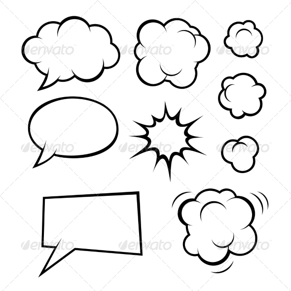 GraphicRiver Set of Comic Bubbles and Elements 8632763 GraphicRiver Set of Comic Bubbles and Elements 8632763