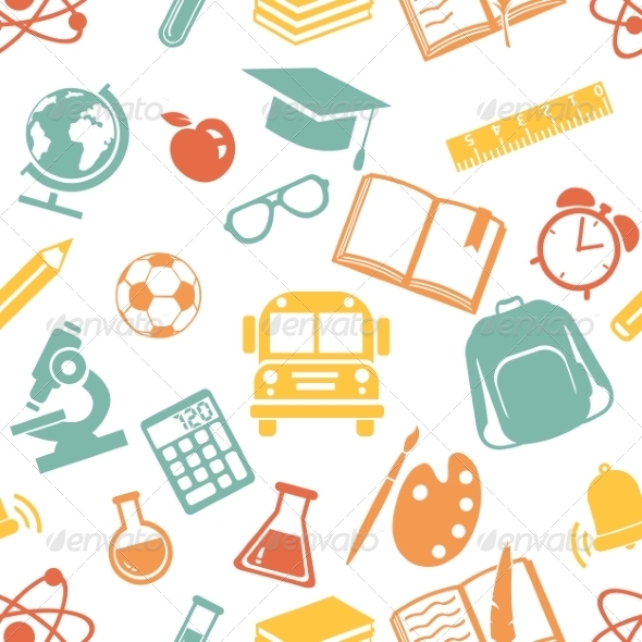GraphicRiver Seamless Pattern of School Symbols 8632792 GraphicRiver Seamless Pattern of School Symbols 8632792