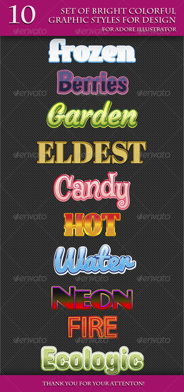 GraphicRiver Set of Bright Colorful Graphic Styles for Design 8634874 GraphicRiver Set of Bright Colorful Graphic Styles for Design 8634874