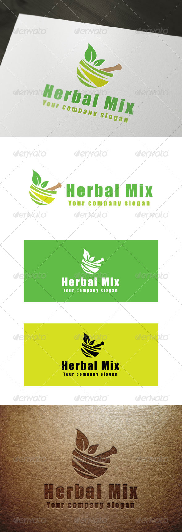 GraphicRiver Herbal Mix Logo 8634955 GraphicRiver Herbal Mix Logo 8634955