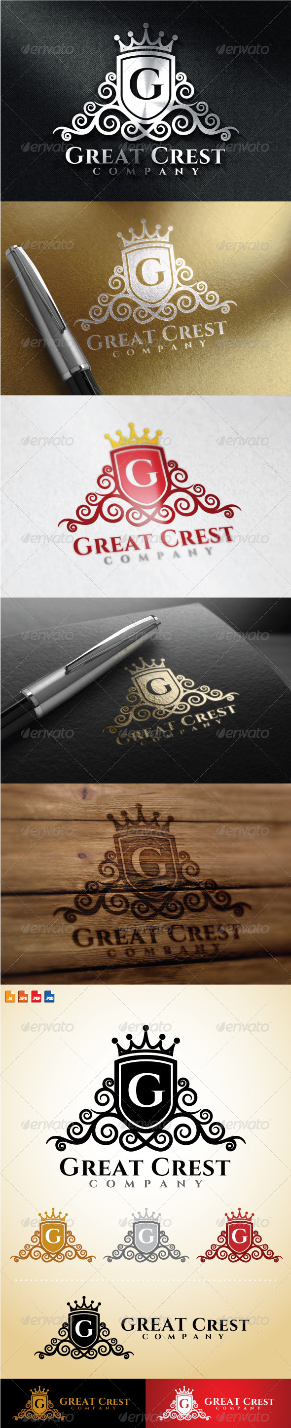 GraphicRiver Great Crest Logo 8635444 GraphicRiver Great Crest Logo 8635444