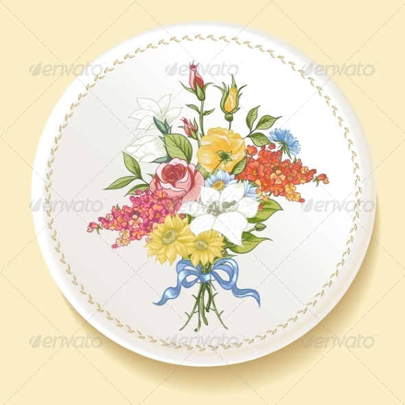 GraphicRiver Baroque Bouquet of Wildflowers 8635454 GraphicRiver Baroque Bouquet of Wildflowers 8635454
