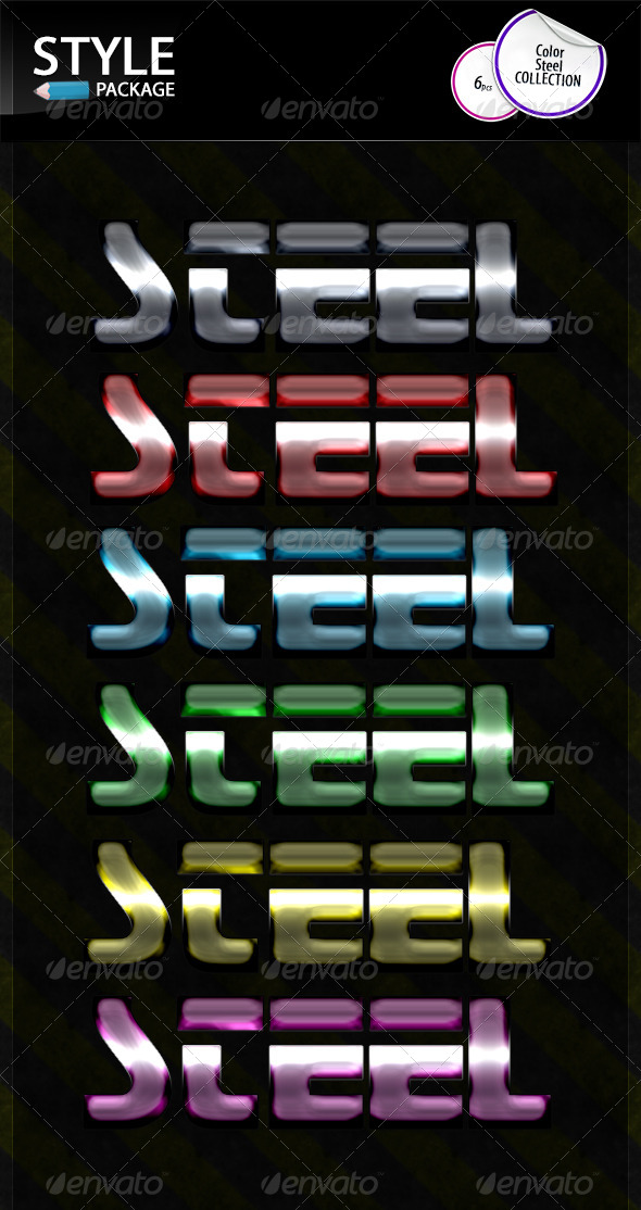 GraphicRiver Color Steel Styles 8635785 GraphicRiver Color Steel Styles 8635785