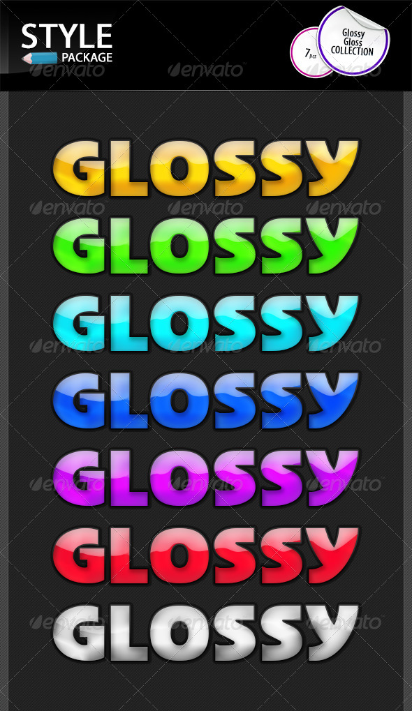 GraphicRiver Glossy Gloss Styles 8635794 GraphicRiver Glossy Gloss Styles 8635794