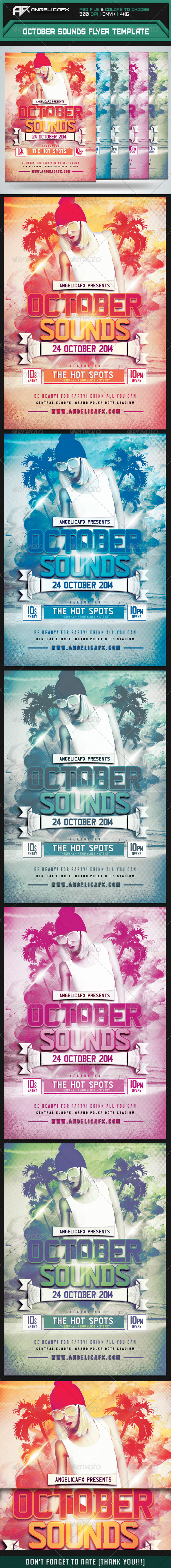 GraphicRiver October Sounds Flyer Template 8612006 GraphicRiver October Sounds Flyer Template 8612006