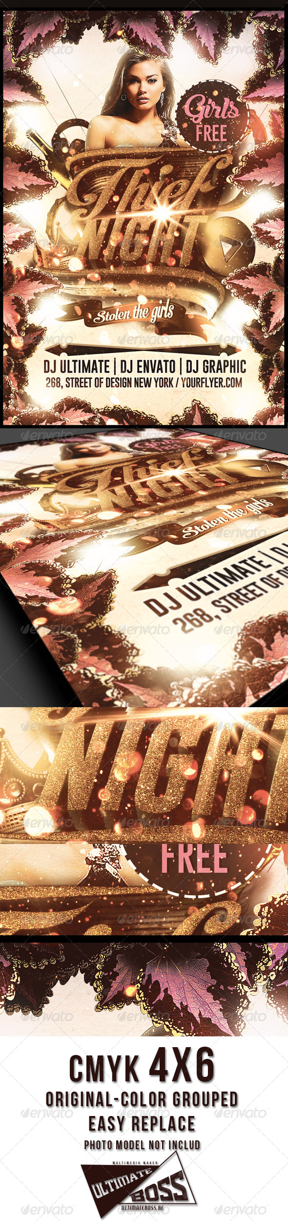 Thief Night Flyer template (Flyers)