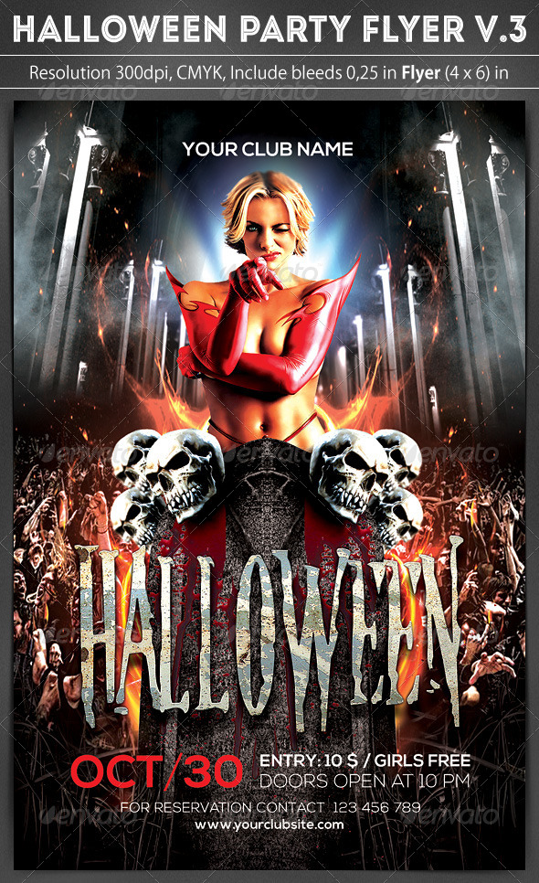 Halloween Party Flyer (Clubs & Parties)