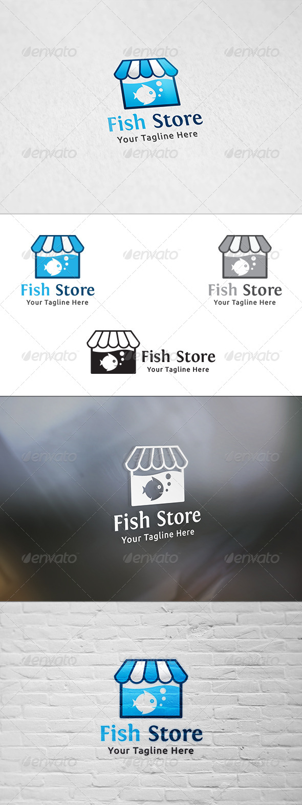 GraphicRiver Fish Store Logo Template 8637358 GraphicRiver Fish Store Logo Template 8637358