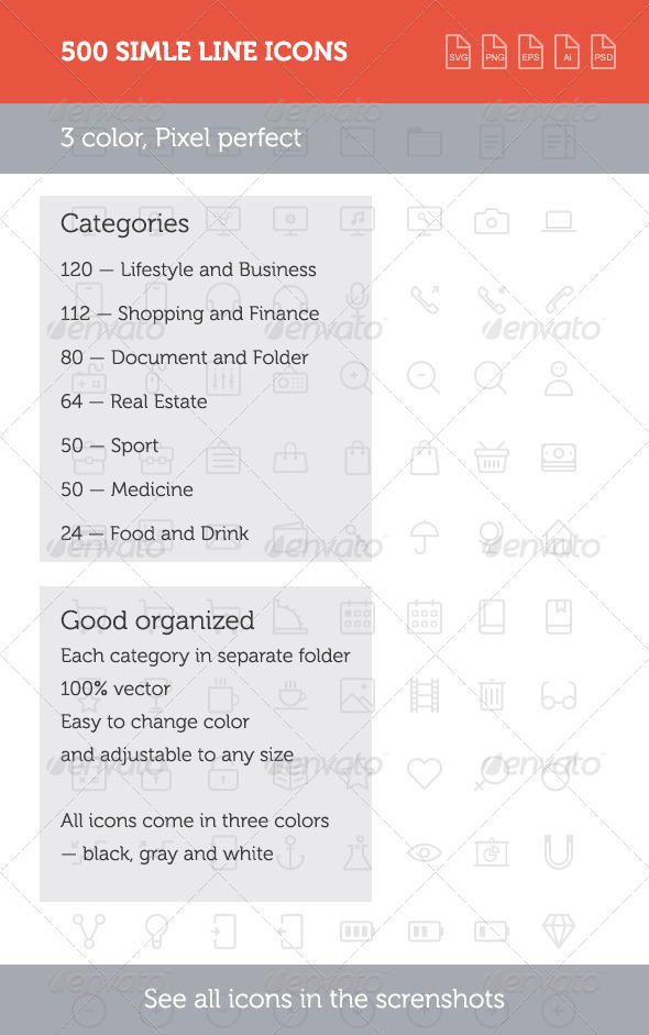 GraphicRiver 500 Simple Line Icons 8639072 GraphicRiver 500 Simple Line Icons 8639072