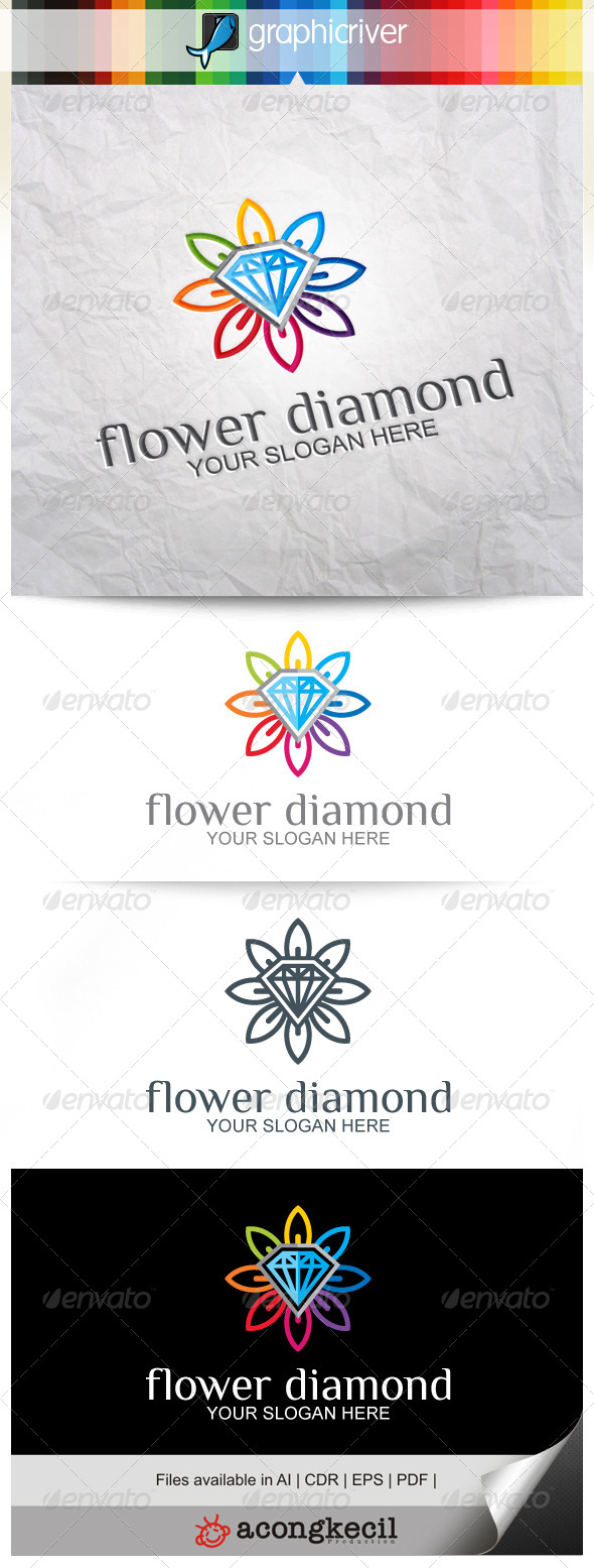 GraphicRiver Flower Diamond 8639145 GraphicRiver Flower Diamond 8639145