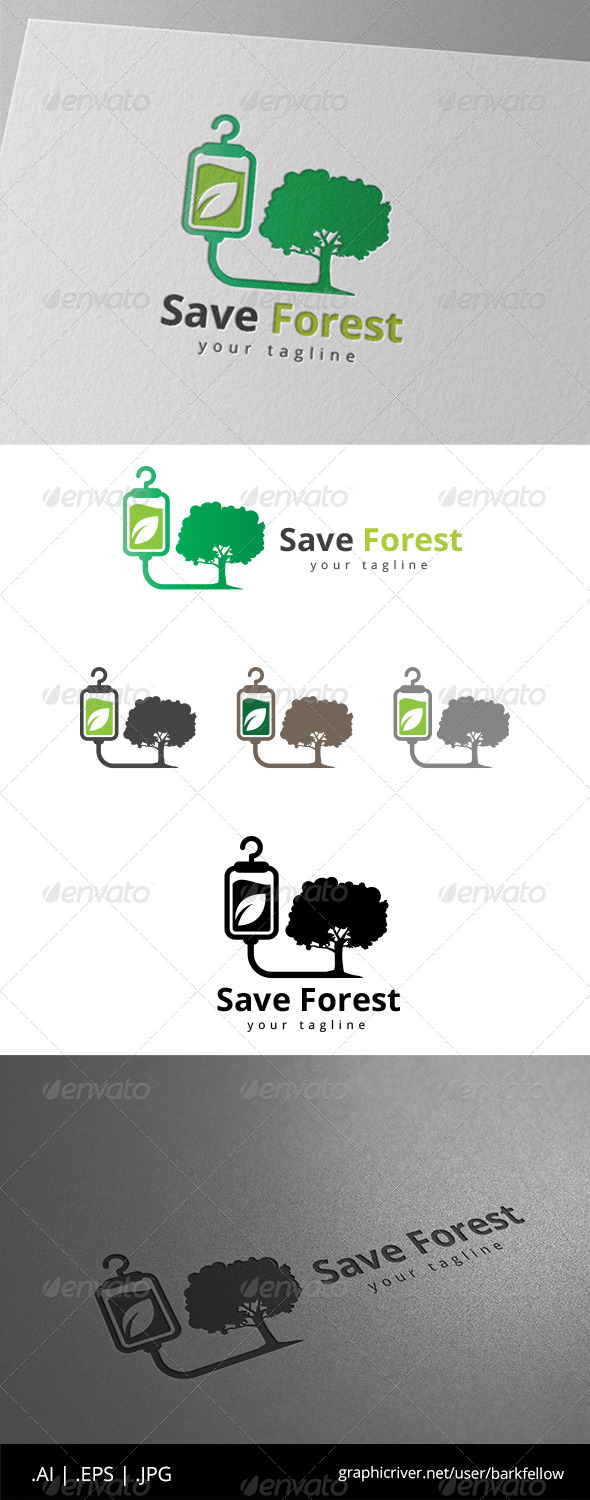 GraphicRiver Safe Nature and Forest Logo 8639459 GraphicRiver Safe Nature and Forest Logo 8639459