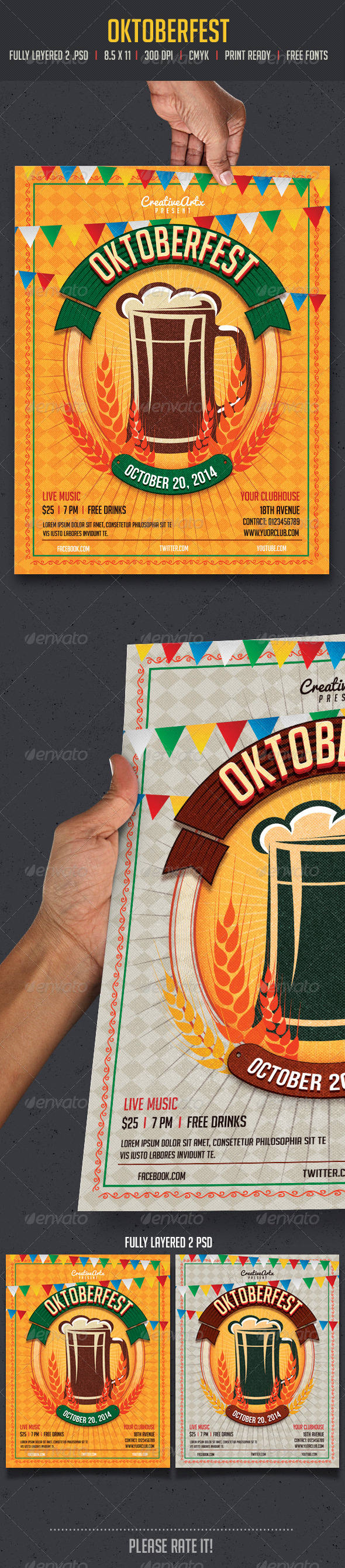 GraphicRiver Oktoberfest Flyer 8639660 GraphicRiver Oktoberfest Flyer 8639660