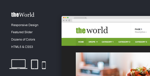 TheWorld - Fresh Magazine Template