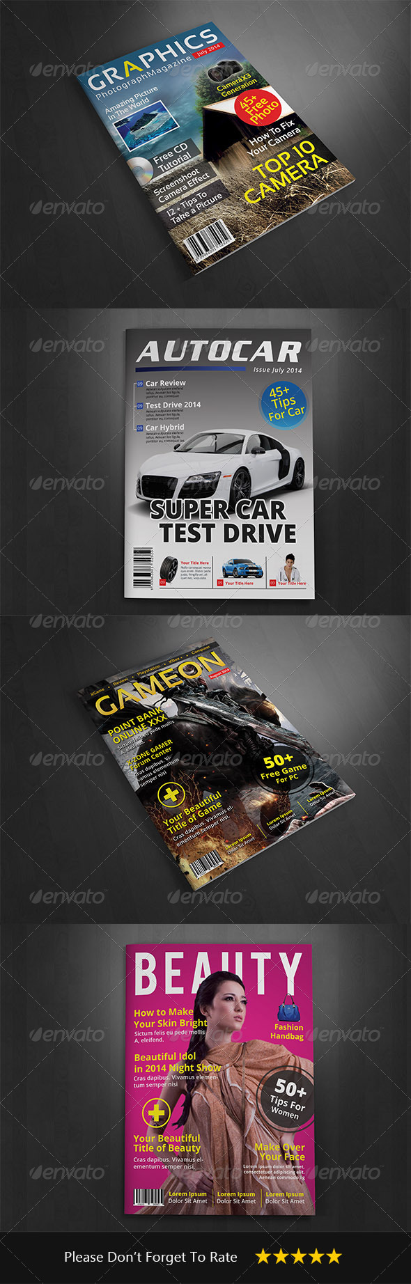 GraphicRiver Magazine Cover Template Vol 3 8631463 GraphicRiver Magazine Cover Template Vol 3 8631463