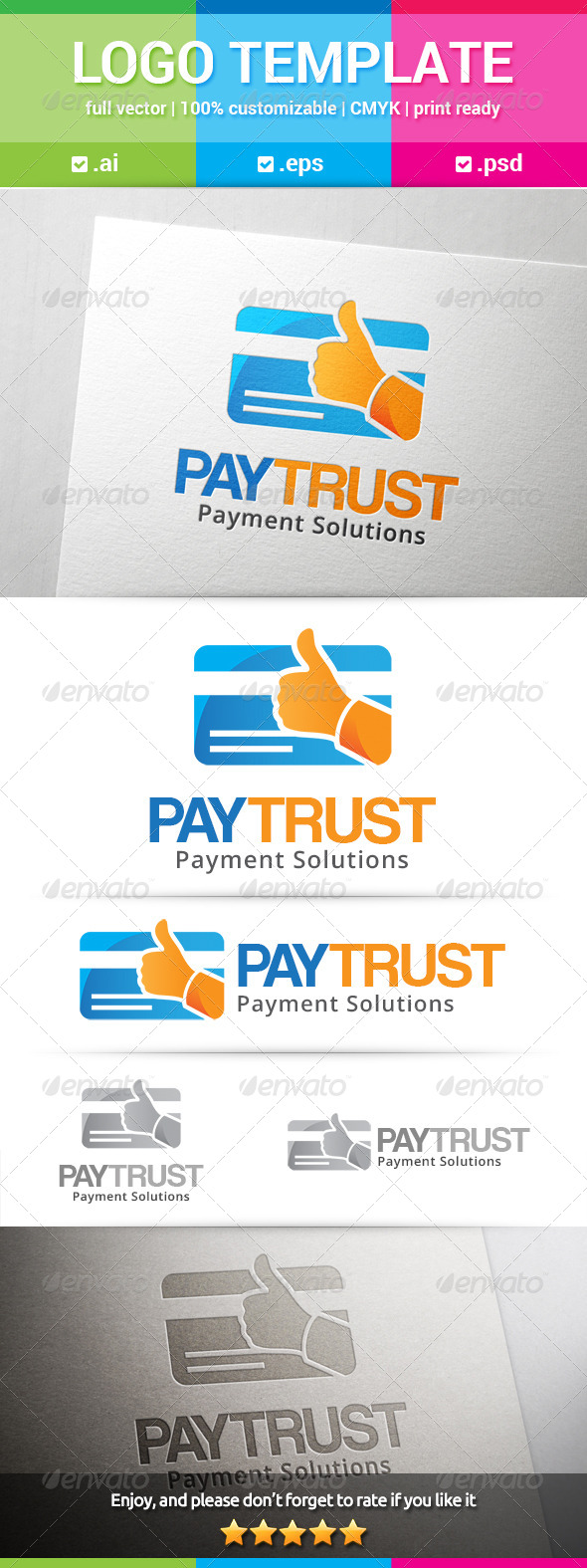 GraphicRiver Pay Trust Logo 8639810 GraphicRiver Pay Trust Logo 8639810