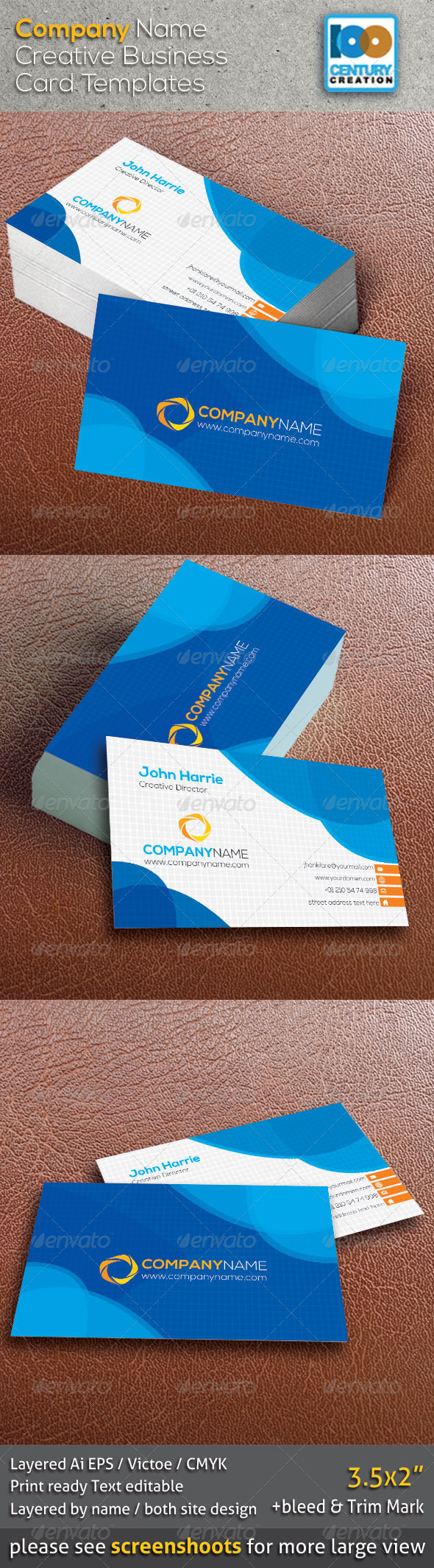 GraphicRiver Creative Business Card 8640352 GraphicRiver Creative Business Card 8640352