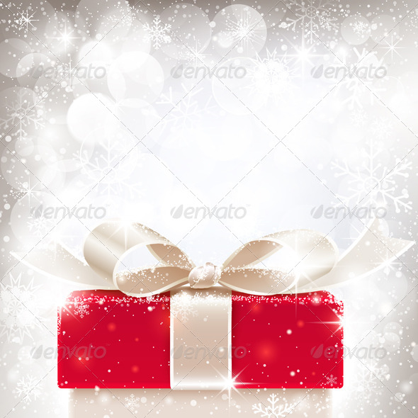 GraphicRiver Christmas Background with Gift 8640621 GraphicRiver Christmas Background with Gift 8640621