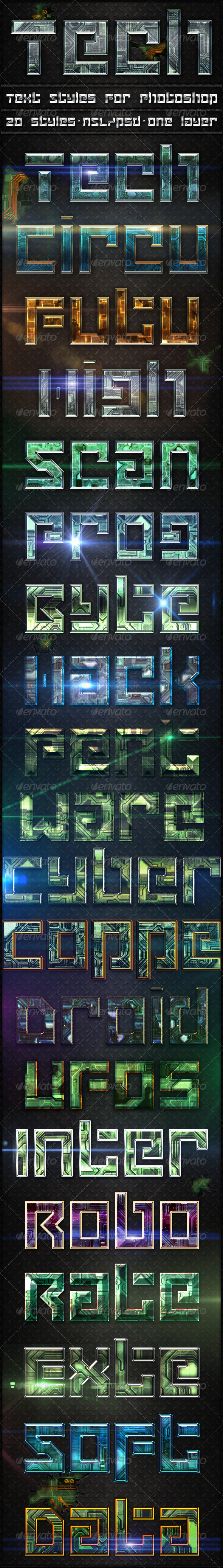 GraphicRiver Tech Text Styles 8640797 GraphicRiver Tech Text Styles 8640797