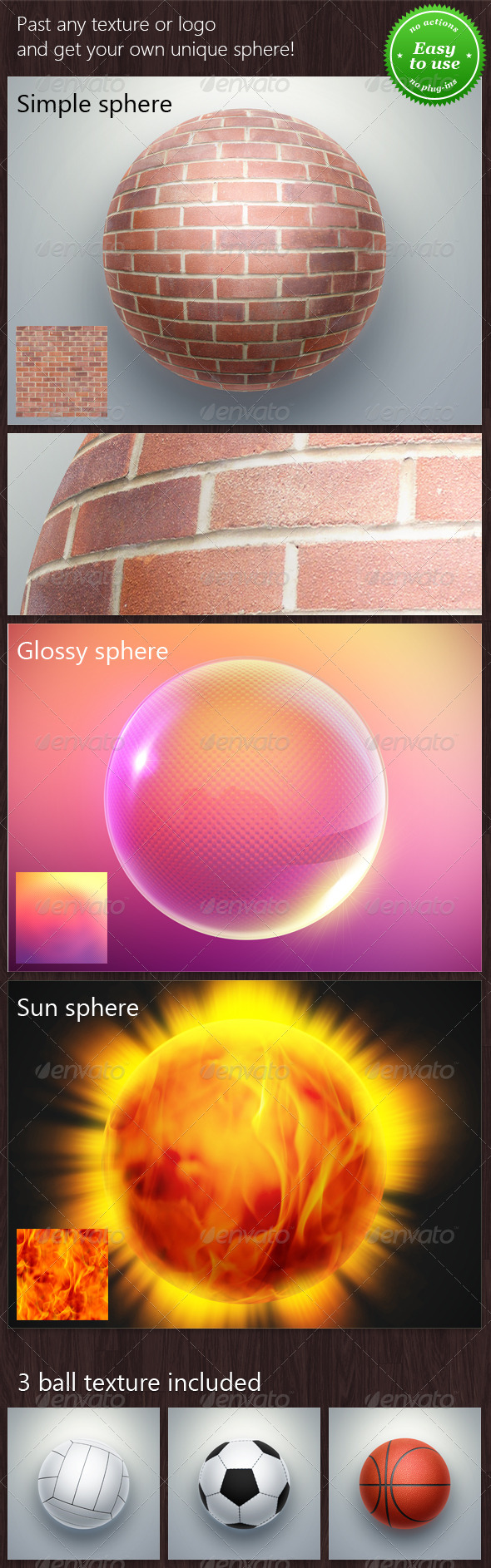 GraphicRiver Set of 3 Sphere Mockups 8640805 GraphicRiver Set of 3 Sphere Mockups 8640805