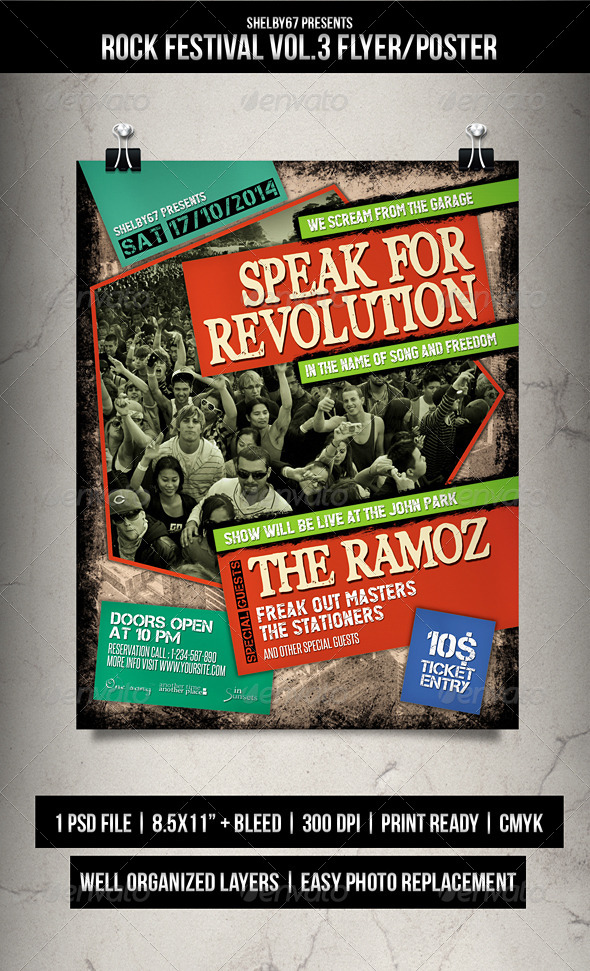 GraphicRiver Rock Festival Flyer Poster Vol.3 8641339 GraphicRiver Rock Festival Flyer Poster Vol.3 8641339