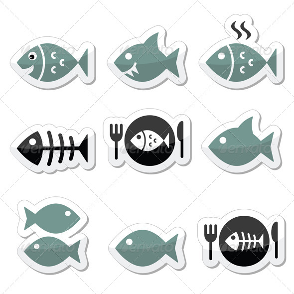 GraphicRiver Fish Icons 8641414 GraphicRiver Fish Icons 8641414