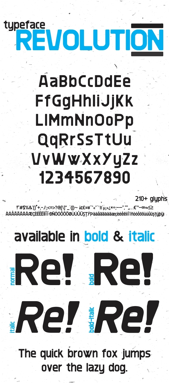 GraphicRiver Revolution Typeface 8641506 GraphicRiver Revolution Typeface 8641506