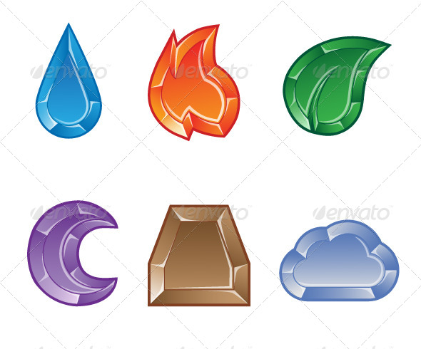 GraphicRiver Set of Elemental Gems for Match 3 Puzzle Game 8641618 GraphicRiver Set of Elemental Gems for Match 3 Puzzle Game 8641618