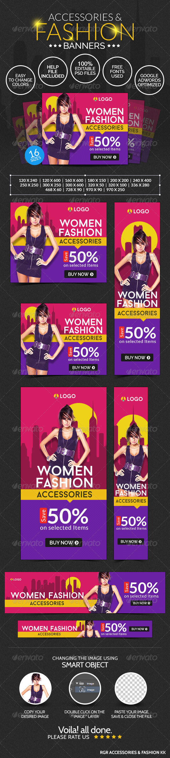 Fashion Accessories Banners (Banners & Ads)