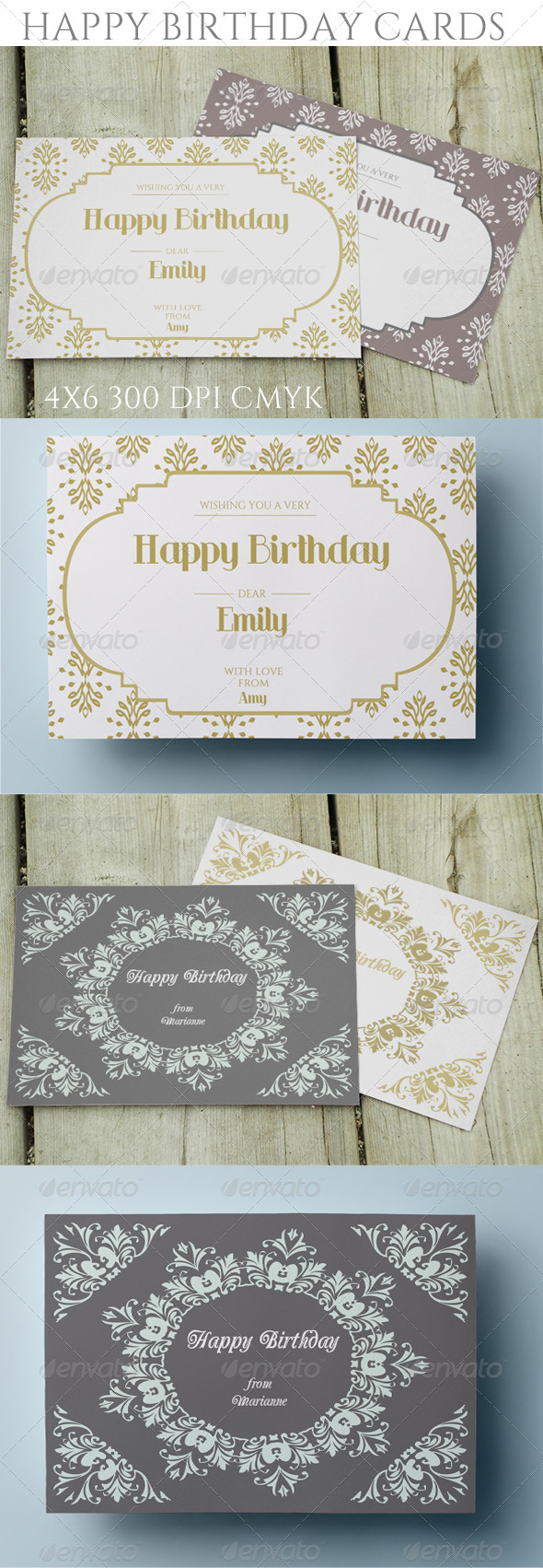 Elegant Birthday Cards (Birthday)