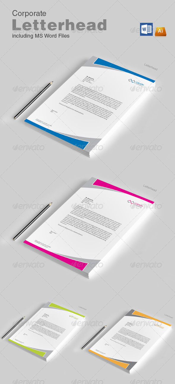 Letterhead with word (Stationery)